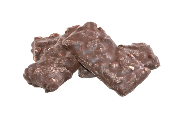 Beyaz Arkaplanda Izole Edilmiş Çikolatalı Kurabiye — Stok fotoğraf