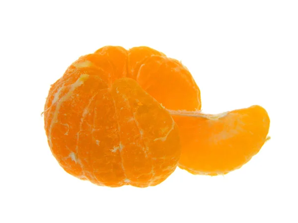 Mandarina Aislada Sobre Fondo Blanco — Foto de Stock