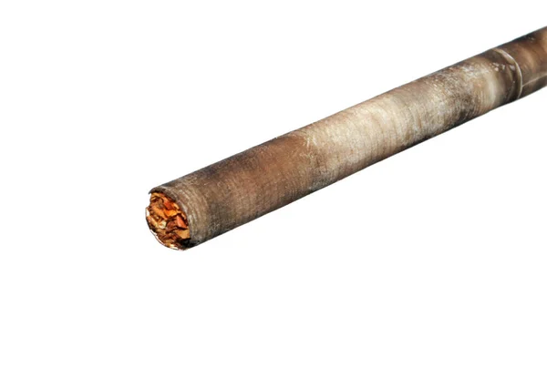 Cigarro Isolado Sobre Fundo Branco — Fotografia de Stock