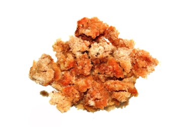 ekmek beyaz arkaplanda izole edildi