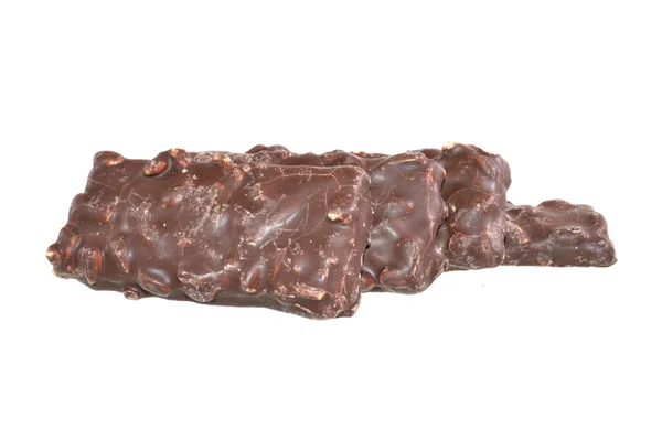Csokoládé Chip Cookie Izolált Fehér Háttér — Stock Fotó