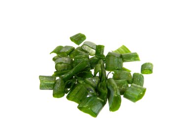                                Beyaz arkaplanda yeşil salata