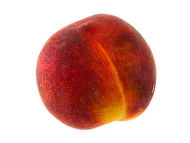                                kırmızı şeftali beyaz arkaplanda izole edildi