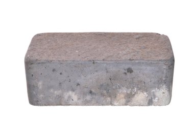 beton tuğla beyaz arkaplanda izole