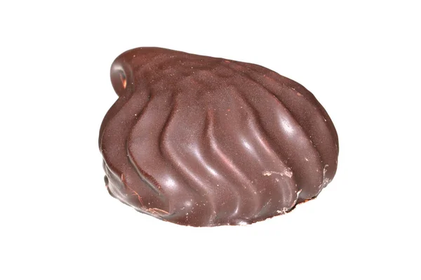 Шоколадное Печенье Изолированы Белом Фоне — стоковое фото