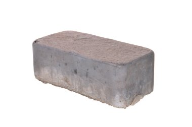 beton tuğla beyaz arkaplanda izole