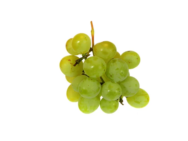 Rijpe Druiven Geïsoleerd Witte Achtergrond — Stockfoto