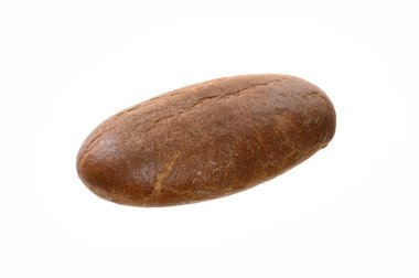 ekmek beyaz arkaplanda izole edildi