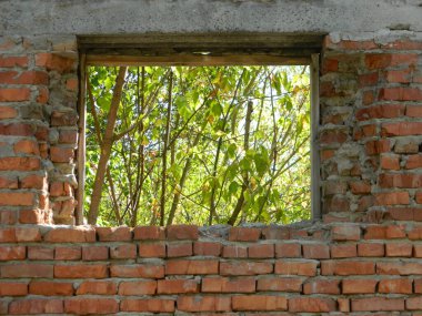                                eski kırmızı tuğla duvarlar