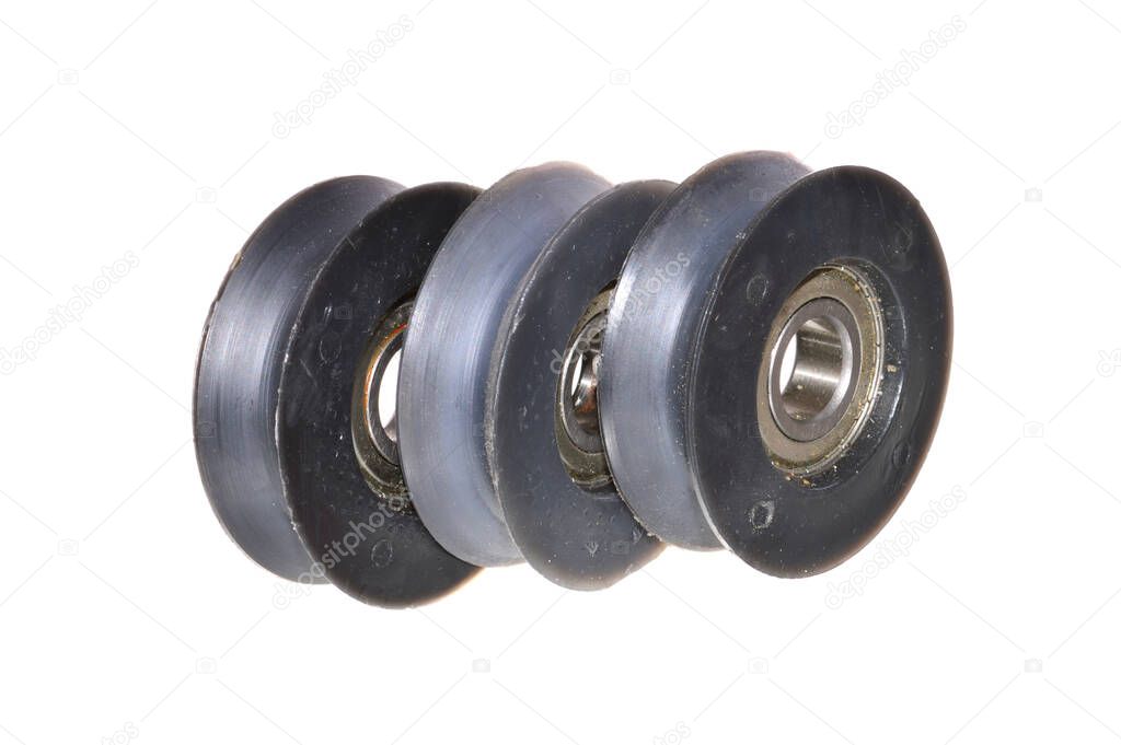 roller in bearing isolated on white background