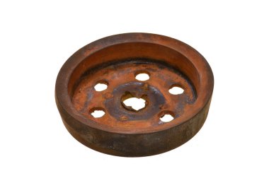 kauçuk piston beyaz arkaplanda izole edildi