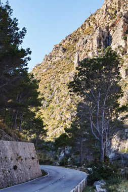 Dağlarda Mallorca peyzaj