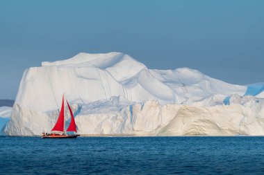 Disko körfezinde güzel manzara, Ilulissat, Grönland