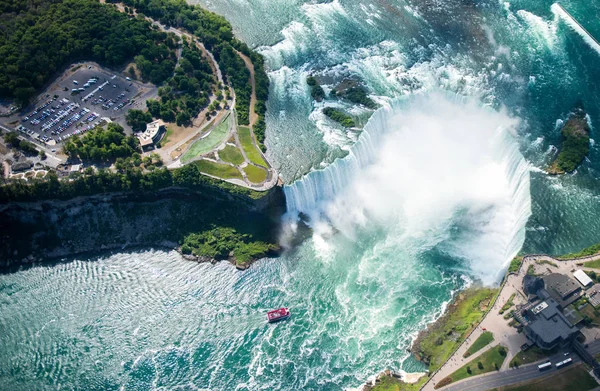 ナイアガラの滝の航空写真 — ストック写真