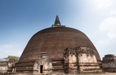 Polonnaruwa Vatadage - Eski Budist yapısı. Unesco antik şehri Polonnaruwa, Sri Lanka