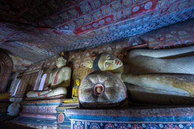 Wat phra kaew, Bangkok, Tayland 'da yaslanan Budalar Tapınağı