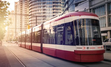 Toronto, Ontario, Kanada 'da tramvay