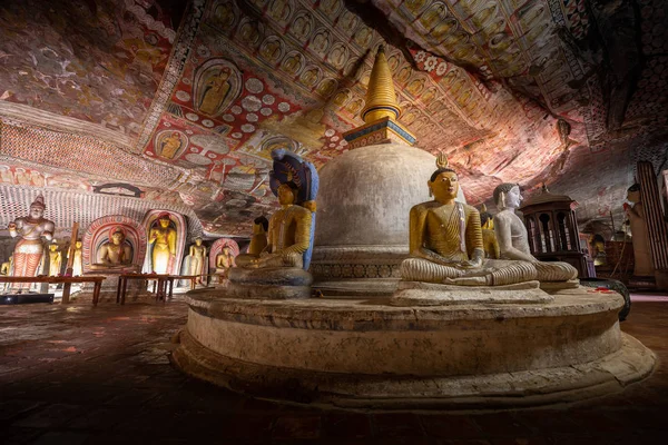 Goldene Buddha Statuen Bagan Myanmar — Stockfoto