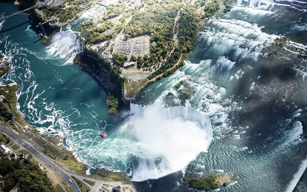 Tiro Panorâmico Niagara Falls Canadá — Fotografia de Stock