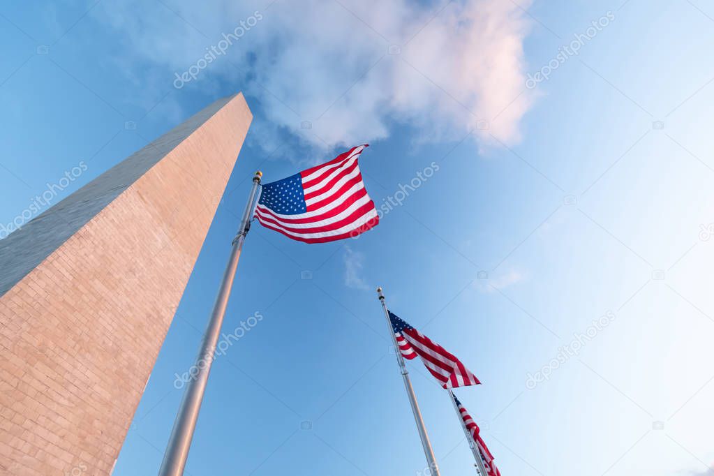 Washington monument in Washington DC, United States of America, USA