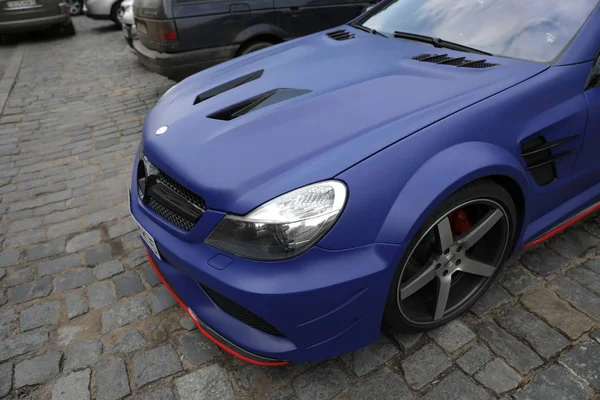 Mercedes E63 azul — Foto de Stock