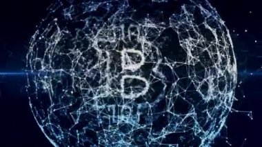 Bitcoin arka plan, mali iş küre dijital para, para birimi, exchange, ekonomi, piyasa,