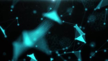 Bitcoin madencilik teknolojisi. kripto para biriminin bitcoins dijital alanda hovers. Büyük dijital zengin gösterilen arka plan. Dijital güç ve lockchain veya blok zinciri kavramı