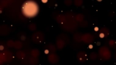 Sarı Bokeh ışıklar arka planlar. Ufuk altın ampul arka plan yol açtı. 4k.