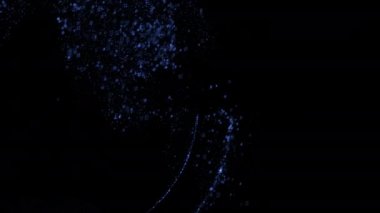 Dönen animasyon görünür dünya, mavi mermer dijital bulutlar Dünya. Geleceğin teknolojisi modern dijital yaş ve insanların iş ve sosyal ağlar arasında çaplı connectivity üzerine vurgu taşıma