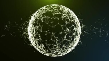 Küresel ağ bağlantısını dijital siber. Mali veya sosyal 3d render arka plan animasyon yüksek kaliteli 4 k loopable soyut Cryptocurrency, mali, sosyal arka plan için uygundur
