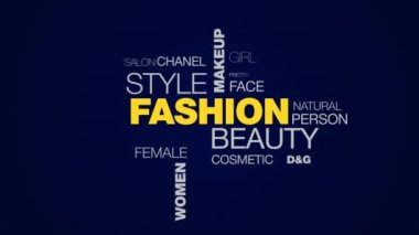 moda güzellik makyaj glamour yaşam tarzı kozmetik gucci versace kadın hareketli vogue kelime bulutu arka plan uhd 4k stil 3840 2160.