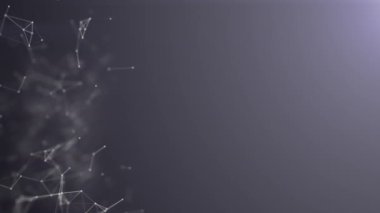 Nanoteknoloji soyut pleksus Darkslateblue renk arka plan, sorunsuz mükemmel döngü uhd 4 k animasyonlu kopya alanı ile sosyal medya ağ 3840 2160