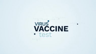 aşı virüs test laboratuvarı enfeksiyon hastane ilaç kimya ebola Doktor sağlık animasyonlu kelime bulutu arka planda uhd 4k 3840 2160.