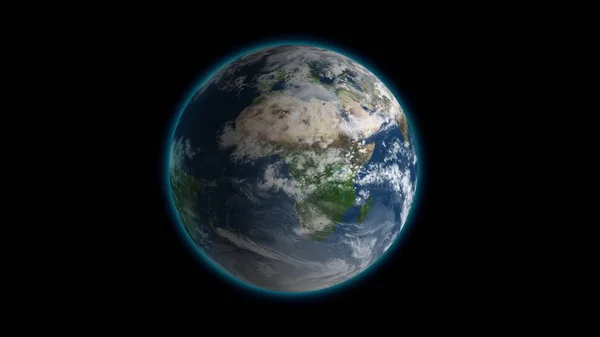 Passing by beautiful rotating planet Earth and slowly moving away with stars in space. Full HD footage . Elements of this 3d animation furnished by NASA.