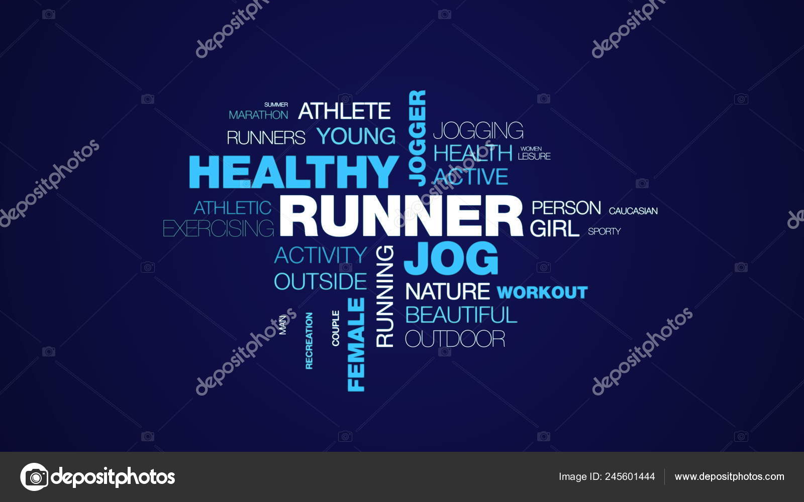 跑步者跑步健康慢跑的生活方式适合健身运动女性人动画文字云背景在uhd 4k 3840 2160 图库照片 C Chivas16 Gmail Com