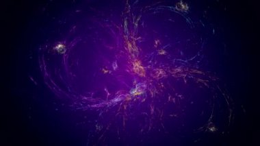 bilimsel görüntü ve Sci-Fi tasarım için sağlıklı Mavi Nebula doğru beyaz aracılığıyla boş Mobil 3D yaşam