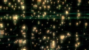 Dijital Earth veri küre etrafında büyük veri bulutu Soyut 3D oluşturma ağ bağlantısı bilgi işlem internet IoT AI teknolojisi-render