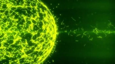 Dijital veri küresi etrafında büyük veri bulutu soyut 3d render ağ bağlantısı bilgi işlem internet şeylerin iot ai teknoloji