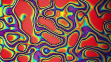 soyut lliquid holografik folyo arka plan, dalgalı yüzey, dalgalar, trendy canlı doku, moda tekstil, neon renkler, grafik tasarım, 3d render animasyonlu doku.