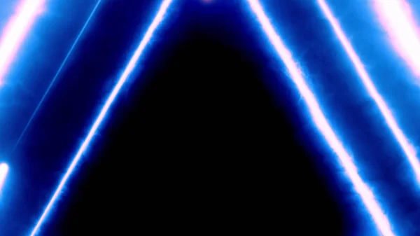 Neon bakcground flying through edless glowing rotating neon triangles creating a tunnel, blue red pink violet spectrum, fluorescent 3d rendering infinity light, modern colorful lighting, 4k