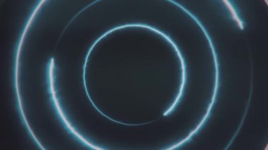 Neon bakcground bir tünel oluşturma edless parlayan dönen neon üçgenler ile uçan, yeşil menekşe spektrum, floresan 3d render sonsuzışık, modern renkli aydınlatma, 4k