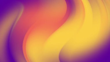 2020 'deki çok renkli soyut hareket 3D holografik gradyan dalgaların arka planlarını sıcak ton renkleriyle donatır. Canlandırılmış hareket döngüsü güzel fütüristik tasarım 4K 'da sıvı çekim.