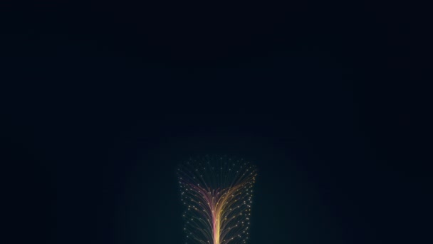 Regard conceptuel futuriste sur les technologies de l'information de l'internet des objets IOT big data cloud computing using artificial intelligence AI - 3D rendering