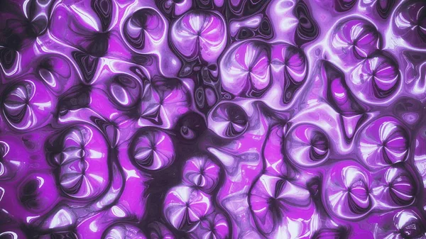 Texture color viola scuro metallizzato con increspature in movimento in ombra profonda. Trendy grafica 3d rendering olografico sfondo astratto in video 4K. — Foto Stock