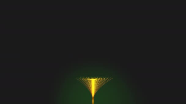 Conceptuel animé regard sur la technologie informatique de l'Internet des objets IOT et cloud computing du Big Data en utilisant l'intelligence artificielle IA comme rendre la vidéo 4K sur un fond noir sans