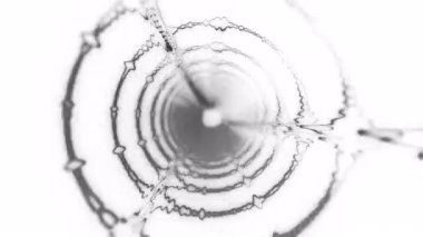 Dinamik ritimler için tek renkli ses görselleştirmesi.