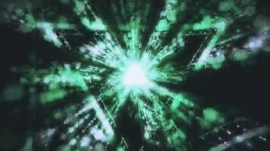 Titreşimli bir dans ile birbirine bağlı neon şekiller. DJ 'ler ve VJ' ler için hipnotik görseller. Kusursuz 4K döngüsü