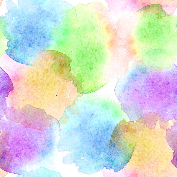 Seamless pattern of watercolor stains.