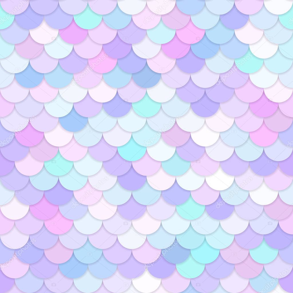 Multicolor backdrop with rainbow scales. Kawaii mermaid princess pattern. Sea fantasy invitation for girlie party. 