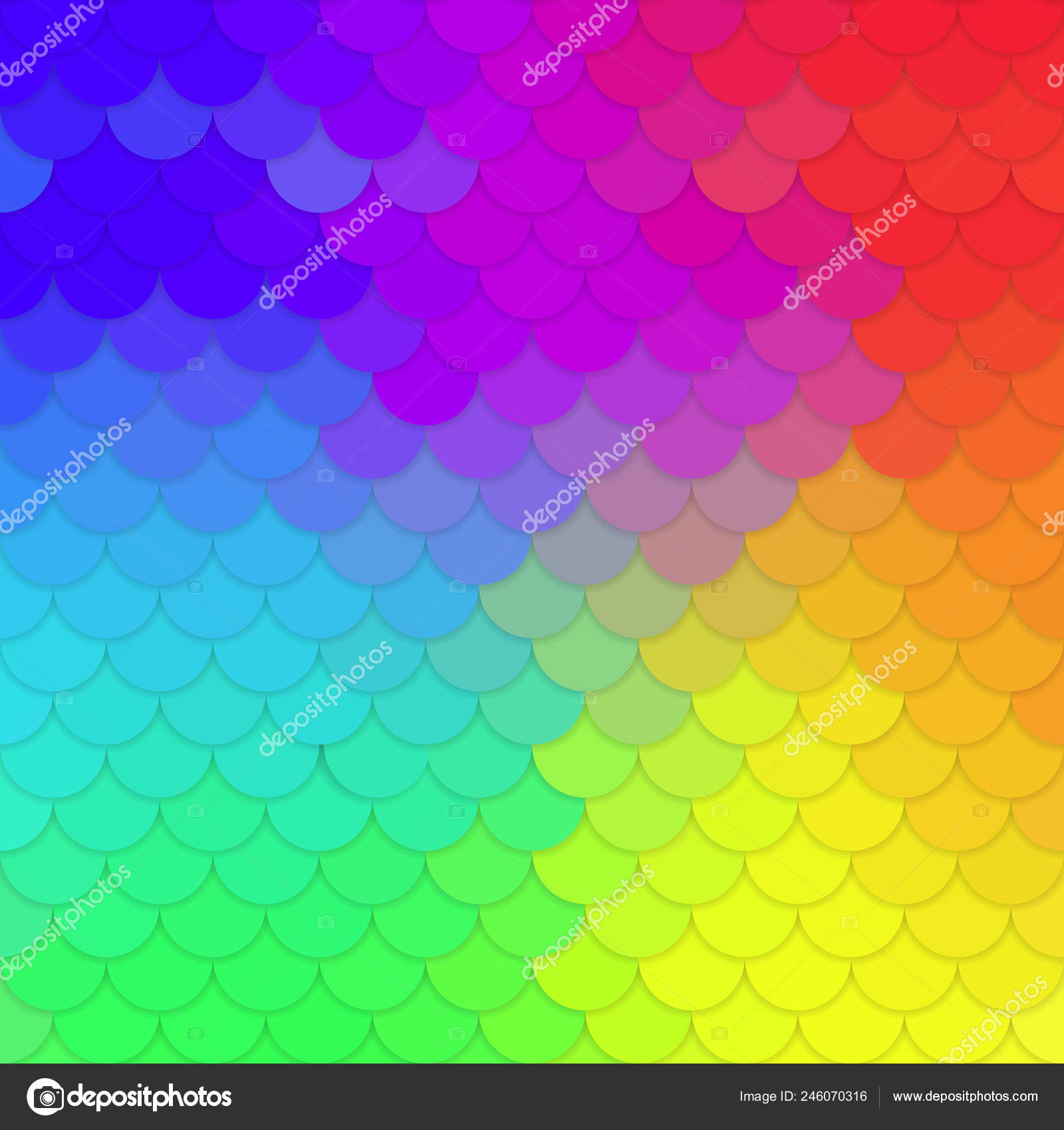 Rainbow Fish Scales Rainbow Color Spectrum Grunge Background Seamless  Pattern Stock Vector by ©Mazikeen 246070316